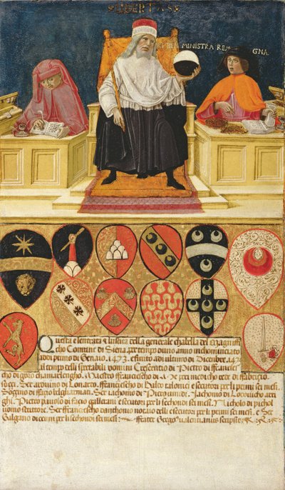 Good Government in the Public Finance Office, 1474 by Benvenuto di Giovanni